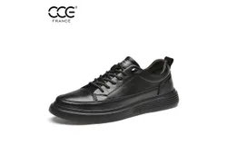 CCE men&apos;s shoes new British large size cowhide versatile sports shoes men&apos;s outdoor wear-resistant fashionable white shoes