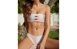 Pq Swim Golden Hour Basic Ruched Teeny In Multi