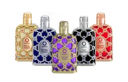 Orientica Collection by Orientica for Unisex - 5 Pc Gift Set 0&period;25oz Amber EDP Spray&comma; 0&period;25oz Bleu EDP Spray&comma; 0&period;25oz Velvet EDP Spray&comma; 0&period;25oz Saffron EDP Spray&comma; 0&period;25oz Rougue EDP Spray