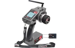 Radiolink RC6GS V3 7 Channels RC Transmitter and Waterproof Gyro Receiver R7FG&comma; 30 Models Storage 2&period;4Ghz Voltage Telemetry Surface Remote Radio Controller for RC Crawler&comma; Drifting&comma; Car and Boat