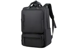 Travel Commuter Laptop Backpack&comma; Business Anti-theft Slim Durable Laptop Backpack&comma; Waterproof College School Computer Bag for Men and Women&comma; Suitable for 15&period;6 inch Laptop&comma; Black