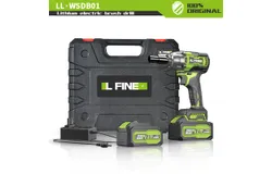 LFINE Brushless electric wrench Lithium wrench Electric wrench Impact wrench Charging wrench-Brushless 2 charge 10 batteries per charge