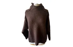 Angela Mara Women&apos;s Mockneck Sweater In Espresso