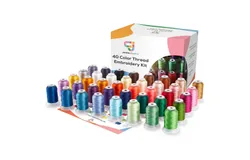JumblCrafts Embroidery Thread Kit&comma; 40 Large 500M Spools of Embroidery Floss for Needlework Projects