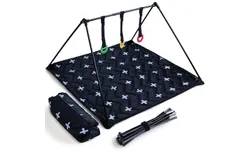 Travel Play Mat for Babies 0-6 Months&comma; Baby Play Mat&comma; Newborn Essentials&comma; Tummy Time Mat&comma; Baby Mat for Floor&comma; Play Mat for Babies 6-12 Months Crosses Pattern