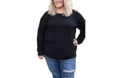 Michelle Mae Corrine Pullover Sweater In Black