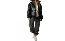 Fantastic Fawn Puffer Jacket In Black