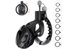 Male Chastity Cage&comma; Large Lightweight Chastity Device with Adjustable 8 Sizes and Invisible Lock&comma; Man Penis Exercise Bondage Gear & Accessories Sex Toys for Men Female Adult Toy