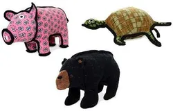 World&apos;s Tuffest Soft Dog Toy Ocean Turtle -Multiple Layers&period; Made Durable&comma; Strong & Tough&period; Interactive Play &lpar;Tug&comma; Toss & Fetch&rpar;&period; Machine Washable & Floats &lpar;Combo Pack &num;1&rpar;