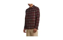 Under Armour Tradesman Flex Flannel Long Sleeve Shirt In Cinna Red&sol;dark Maroon