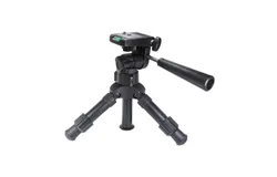 12-Inch Adjustable Height Heavy Duty Professional Table Top Tripod with 3-Way Pan Head Bubble Level 10lb Load Capacity