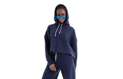 Polo Ralph Lauren Boxy Fit Hybrid Hoddie Sweater In Newport Navy