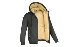 Men&apos;s Fleece Hoodie Sporty Hoodie Comfortable and Warm Sweatshirt Pullover Long Sleeve Slim Fit Training Hoodie Jumper for Men L Gray