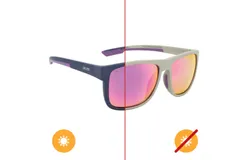 Solize You Got It - Light Gray to Purple by DelSol for Unisex - 1 Pc Sunglasses