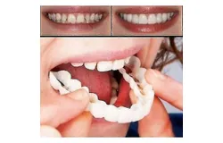 Barsinfi pol A Pair Upper & Lower  Denture Instant Smile Comfort Fit Flex Cosmetic Teeth Denture Teeth Top Cosmetic Veneer