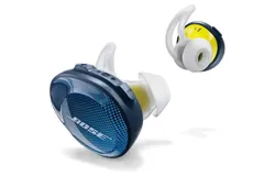 BOSE SoundSport Free Truly Wireless Sport Headphones - Midnight Blue&sol;Citron &lpar;Renewed&rpar;
