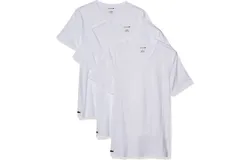 Lacoste Men&apos;s Slim Fit V-Neck T-Shirts - 3 Pack In White