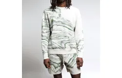 Twenty Montreal Azurite Color Spill Sweater Shorts In Beige&sol;sage