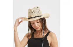 Ladies sun hat&comma; summer fashion beach straw hat&comma; outdoor outing vacation sunshade sunscreen sun hat