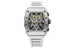 Men&apos;s Quartz Watches&comma; Sporty Silicone Strap Quartz Watches&comma; Fashionable Luminous Disc Chronograph Wristwatch