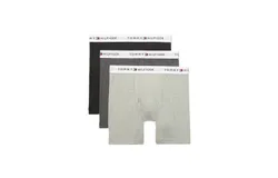 Tommy Hilfiger Men&apos;s 3-Pack Cotton Classic Boxer Brief In Black&sol;charcoal&sol;grey