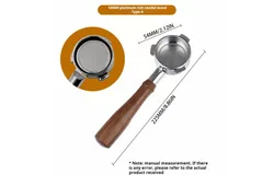 54mm handle for  Breville  8 espresso machine bottomless handle 304 stainless steel coffee extraction accessories for beginners cafe home-54MM Platts ABS Alloy