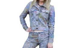 Petit Pois By Viviana G City Nights Jacket In Multi