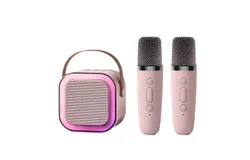 Mini Karaoke Machine for Kids Gifts Adults &lpar;Cute Little & Portable&rpar; Bluetooth Speaker with 2 Wireless Microphones &lpar;Sound Loud&rpar; Birthday Gifts for Girls 3-12 Years Old Toddler Toys