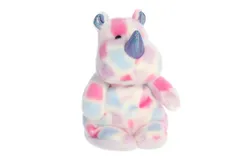 Aurora® Vibrant Jammies™ 20&period;3cm Veryberry Rhino™ Purple Stuffed Animal