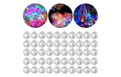 50pcs  Mini Lights&comma;Long Standby Time Waterproof LED Balloon Light&comma;Battery Powered&comma;Ball Lamp for Balloon Paper Lantern Birthday Party Christmas Halloween
