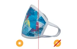 Color-Changing Face Mask - 80s Triangle - Youth by DelSol for Unisex - 1 Pc Mask