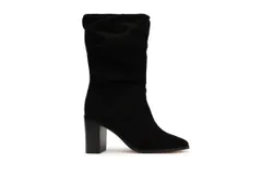 Schutz Women Ashlee Block Suede Bootie In Black
