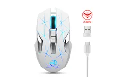 HXSJT300 Wireless 2&period;4G Mouse Built-in 600mAh Rechargeable Battery 2400dpi
