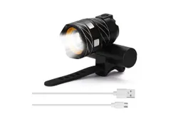 LED USB Rechargeable Outdoor Zoomable T6 Bicycle Light Bike Front Lamp Torch Headlight