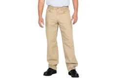 Carhartt Men&apos;s Flame Resistant Canvas Pant - Length 34" In Khaki