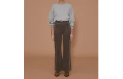 Le Jean Virginia Wide Leg Jeans In Sandwashed Dust