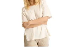Project Social T Por Vida Textured Tee In Mother Of Pearl