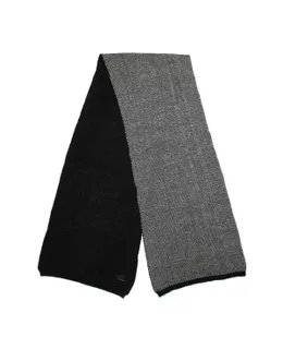 Bufanda de Invierno de Moda Aristocrática Mio Marino-Negro y Blanco