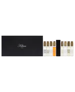 Conjunto de descubrimiento de Kilian para mujeres - 8 piezas de regalo 8 x 0.25oz Spray de perfume Heaven Straight to Heaven, Love dont be shy Perfume, Moonlight in Heaven Spray de perfume, Bamboo Harmony Spray de perfume, Rolling in Love Spray de perfume, Good girl gone Bad Spray de perfume, Black Phantom Memento Mori Spray de perfume, Intoxicated Spray de perfume.