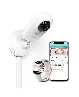 Monitor inteligente para bebé Simyke - Cámara HD 1080P, conectividad de reloj inteligente