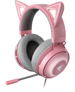 Razer - Kraken Kitty Auriculares de Juego Cableados para PC - Rosa Cuarzo-RZ04-02980200-R3M1