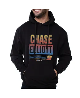 Suéter con Capucha NASCAR - Chase Elliot - 3 Negro por DelSol para Hombre - 1 Pieza Camiseta (S)
