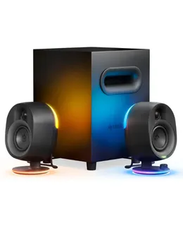 Altavoces de Juego SteelSeries Arena 7 2.1 Bluetooth con Iluminación RGB (3 Piezas) - Negro