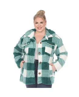 Shacket de Cuadros Talla Plus