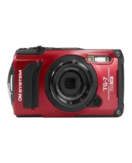 Cámara Digital OM SYSTEM Tough TG-7 (Roja)