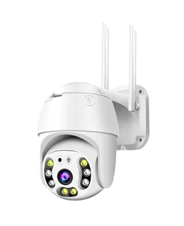 Cámara de seguridad inalámbrica WiFi para exteriores HD 1080P de visión nocturna completa de color con zoom de longitud focal de 3.6mm y visión nocturna por infrarrojos para monitoreo remoto móvil CCTV para seguridad del hogar