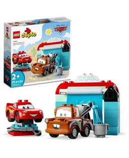LEGO® DUPLO® Disney y Pixar's Cars Lightning McQueen & Mater's Car Wash Fun 10996 Building Toy Set (29 Piezas)