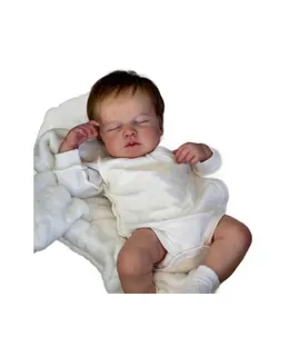 Muñeca Reborn NPK, cuerpo de silicona suave, muñeca recién nacida realista, muñeca flexible de color 3D con venas, 49 cm