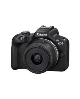 Cámara Sin Espejo Canon EOS R50 RF-S18-45mm F4.5-6.3 is STM Kit, Sensor CMOS (APS-C) 24.2 Megapixel, Video 4K, Cámara Hibrida, Foto y Video, Vlog, Creador de Contenido, Montura RF, Negra