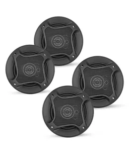 Altavoces de Puerta Coaxial 4" 4 Piezas 250W 4 Ohm 2 Vía Componente Subwoofer de Auto con Tweeter Super w/ CS 04 2W 4PCS